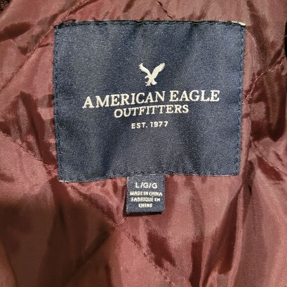 American Eagle Outfitters Maroon Bomber Jacket - Picture 4 of 5